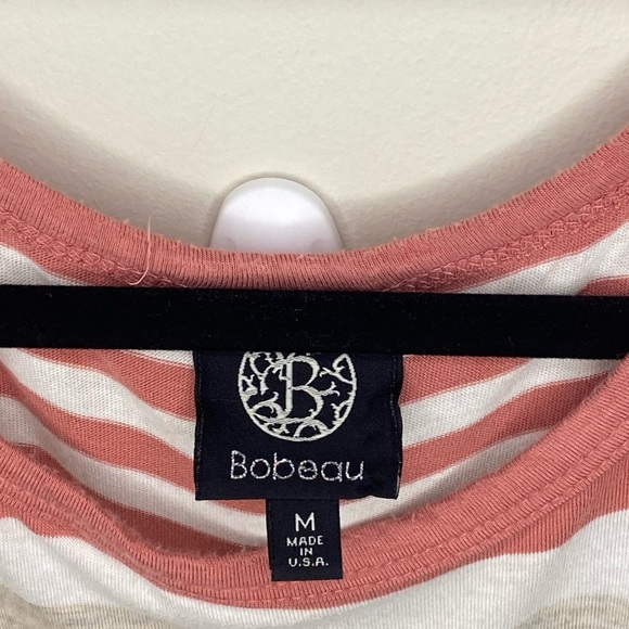 Bobeau Pink Cuffed Sleeve Boxy T-Shirt - Picture 3 of 5